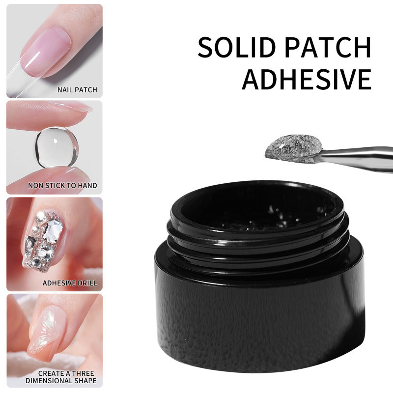 Nail Art Full Color - 3pcs/set Solid Nail Tips Gel Solid