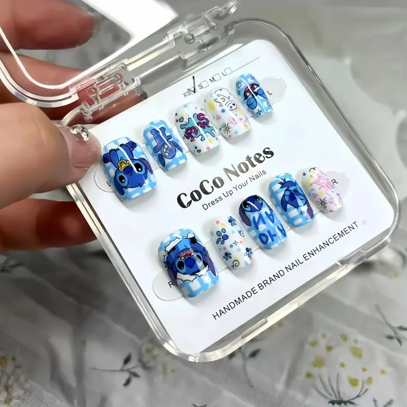 Nail Art Motif - Disney Stitch Fake Nails Cute Cartoon