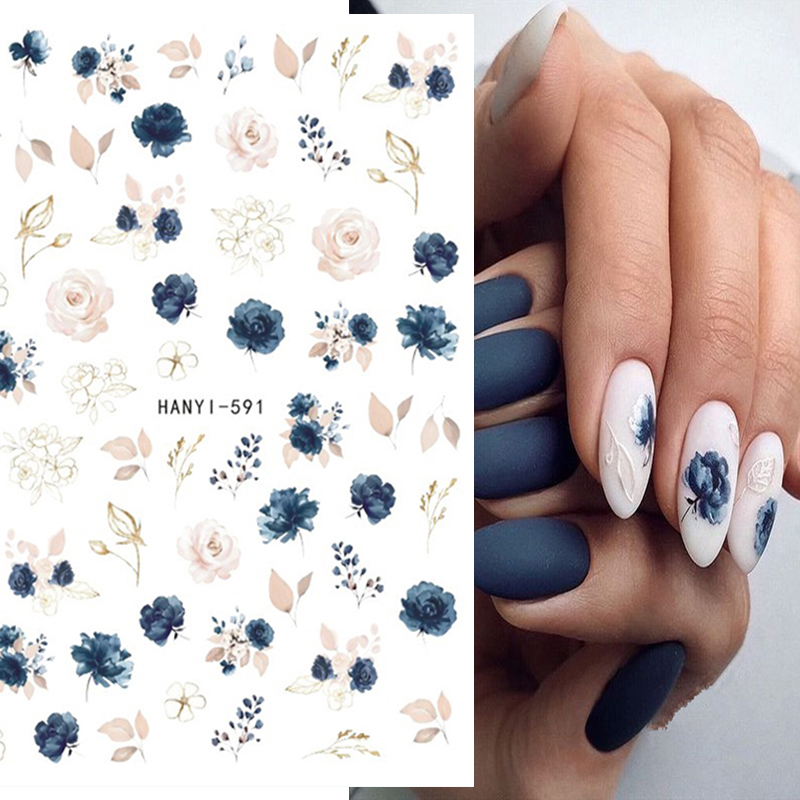 Nail Art France - 3d Nail Art Decals Elegant White