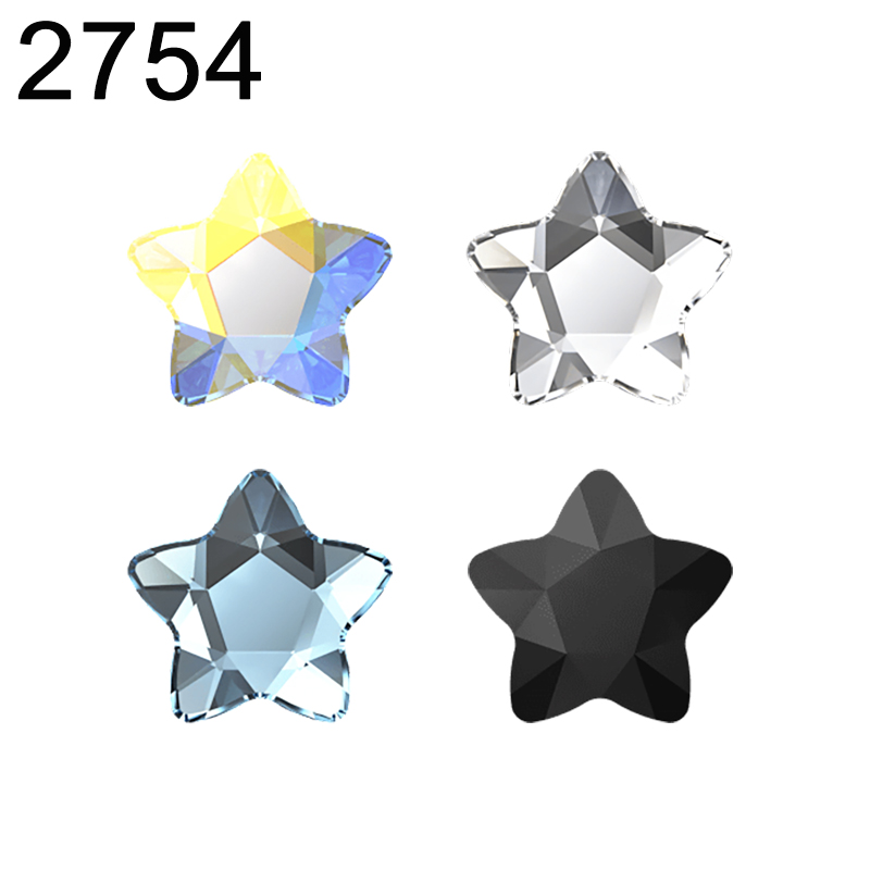 Nail Art Flower - Genuine 2754 Star Flower Flat Back