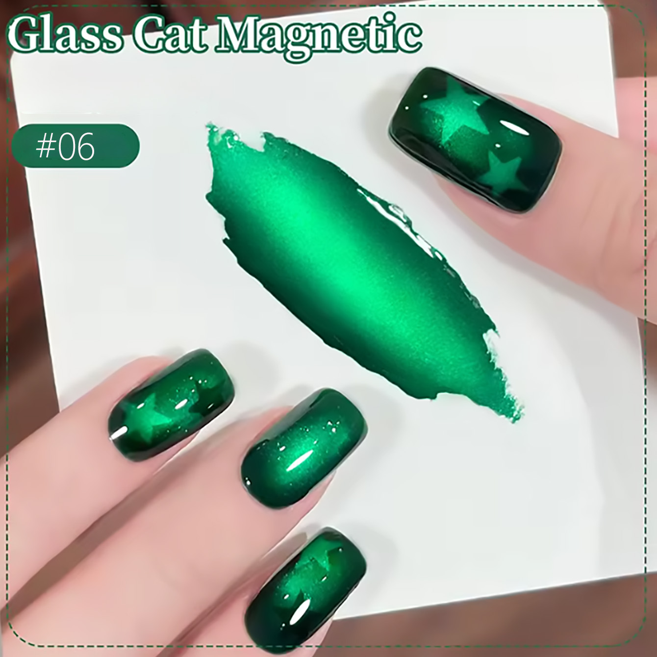 ZH 12ML Emerald Green Magnet C - đánh giá và giá Nail Art Emerald Green