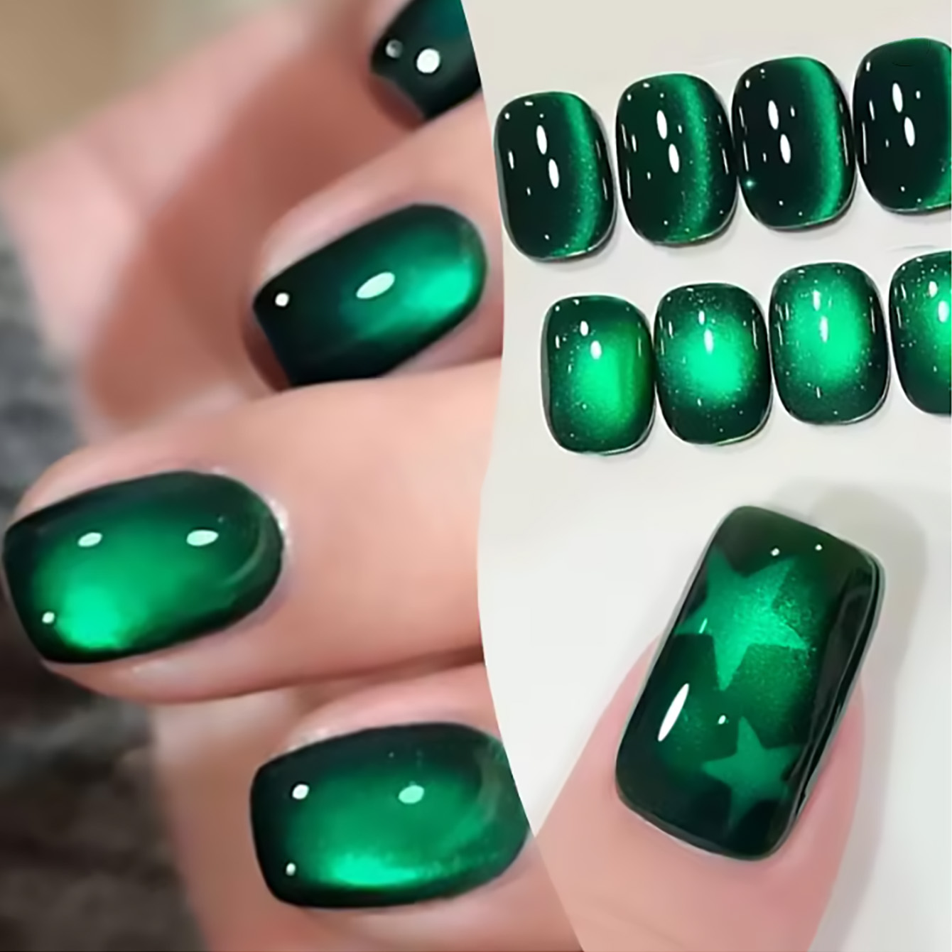 ZH 12ML Emerald Green Magnet C - đánh giá và giá Nail Art Emerald Green