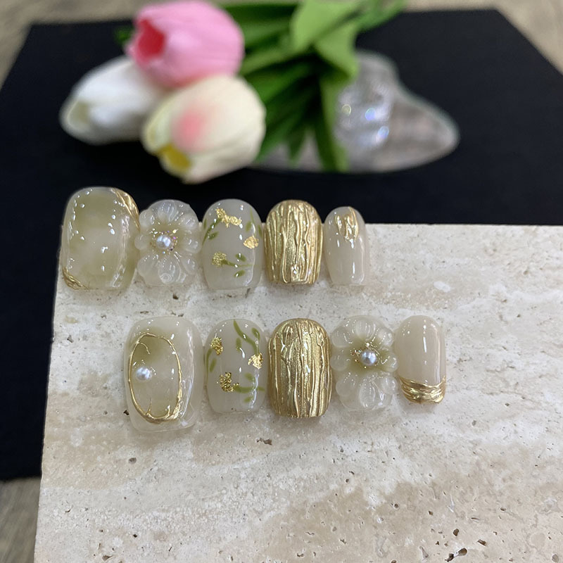 10pcs Butterfly Flower Fake Na - đánh giá và giá Nail Art Flower