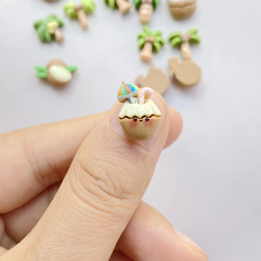 20Pcs Cute Cartoon Coconut Dri - đánh giá và giá Nail Art Motif