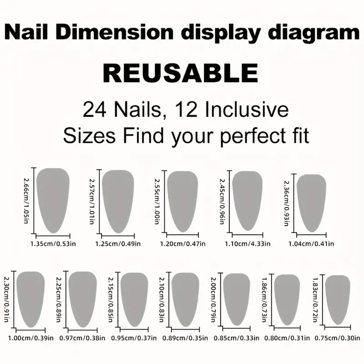 24 pieces of long almond-shape - đánh giá và giá Nail Art Red