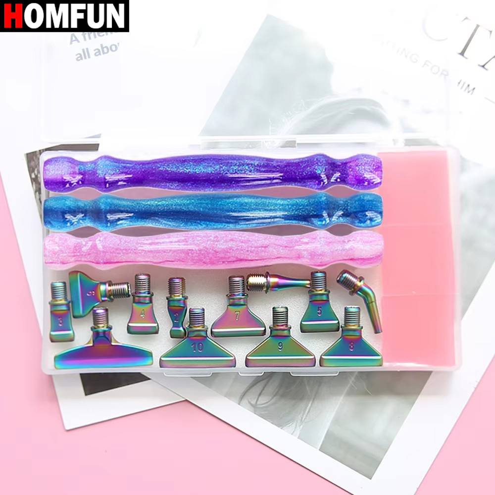 HOMFUN 5D Diamond Painting Pen - đánh giá và giá Nail Art Full Color