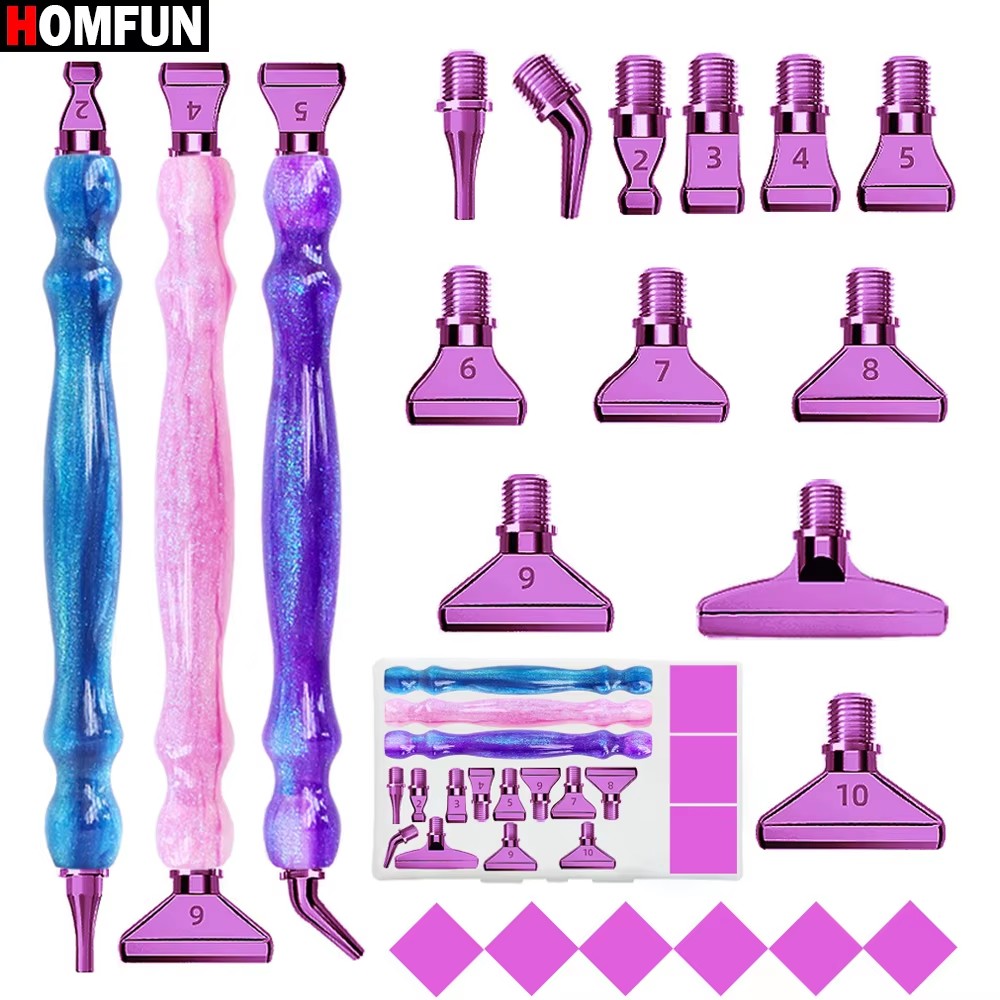 HOMFUN 5D Diamond Painting Pen - đánh giá và giá Nail Art Full Color
