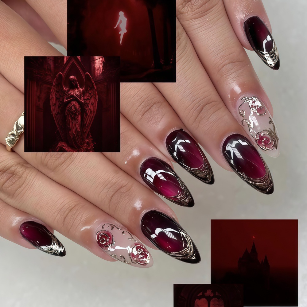 3D fake nails for women girls  - đánh giá và giá Nail Art Flower