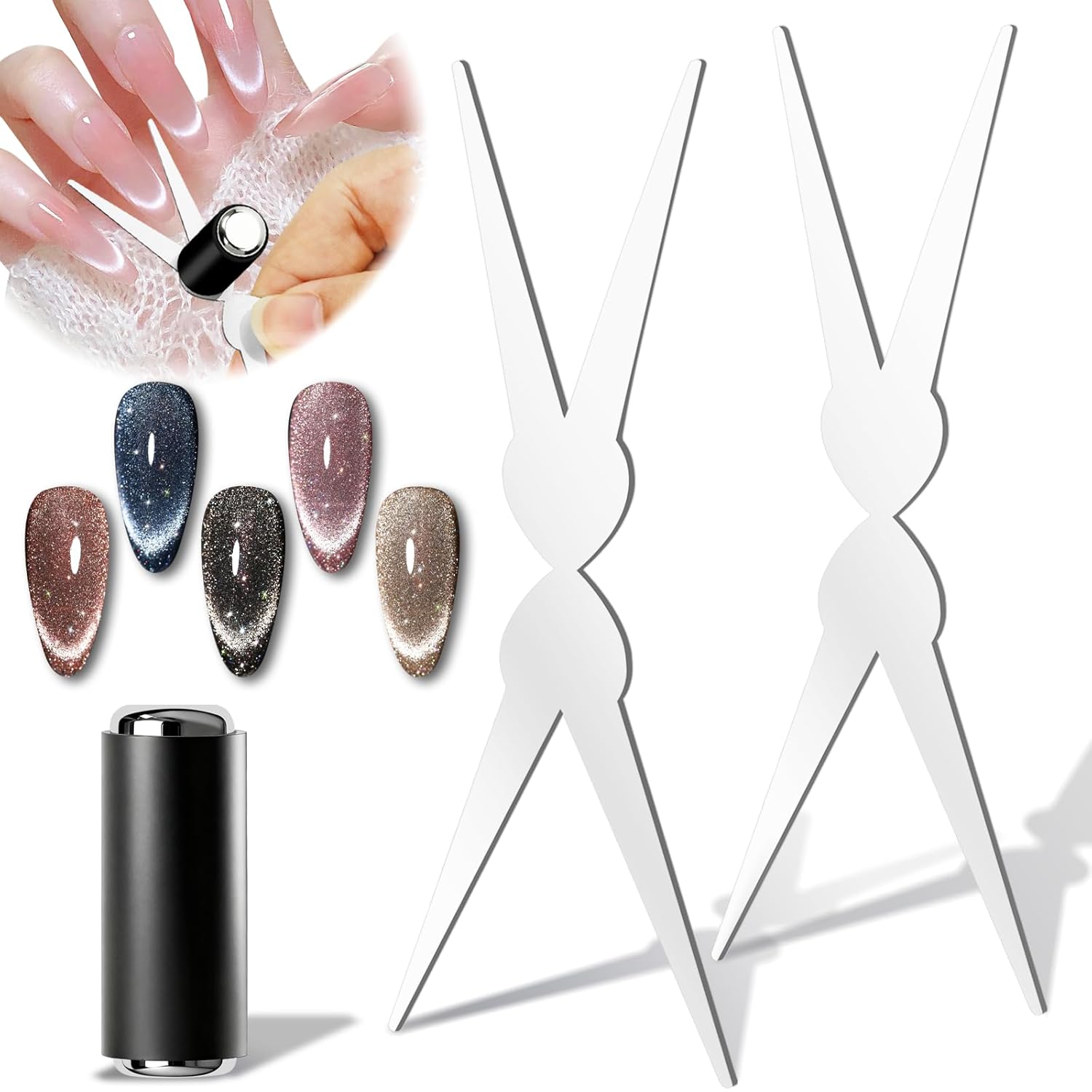 3D Double Headed Nails French  - đánh giá và giá Nail Art Full Color