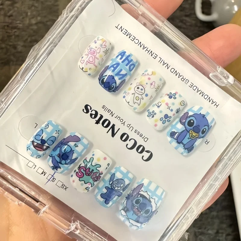 Disney Stitch Fake Nails Cute  - đánh giá và giá Nail Art Motif