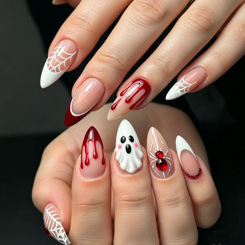 Fake Nails Easy Application Pr - đánh giá và giá Nail Art Red