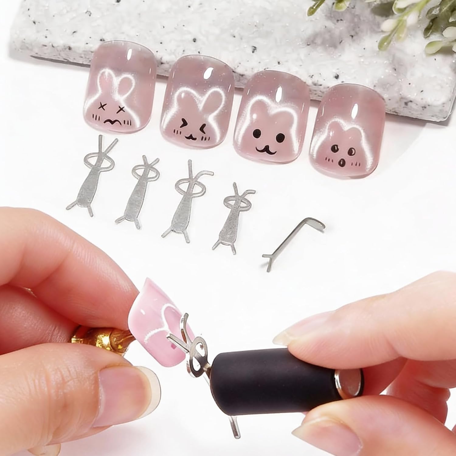 10Pcs Cat Eye Nail Magnet Set  - đánh giá và giá Nail Art Full Color
