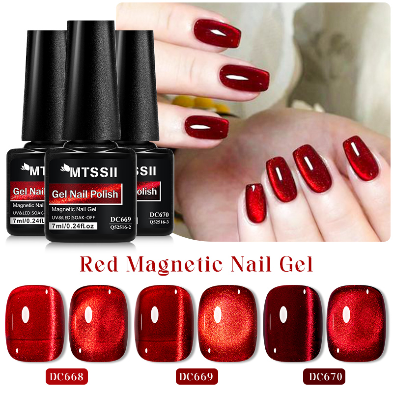 Mtssii 7ML Wine Red Cat Magnet - đánh giá và giá Nail Art Red Wine Cat Eye
