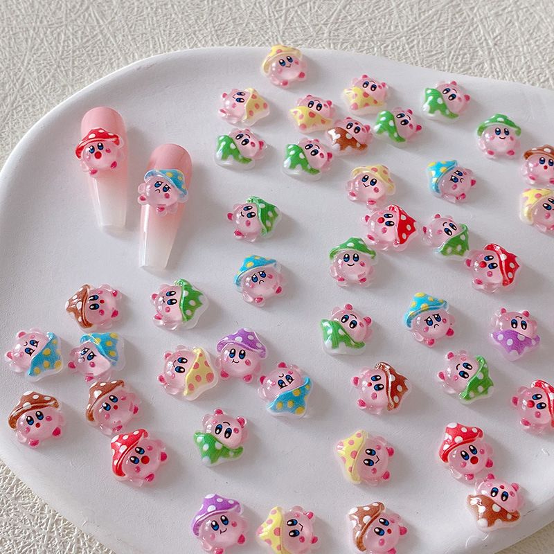 2/10/20pcs Kirby Nail Charms 3 - đánh giá và giá Nail Art Motif