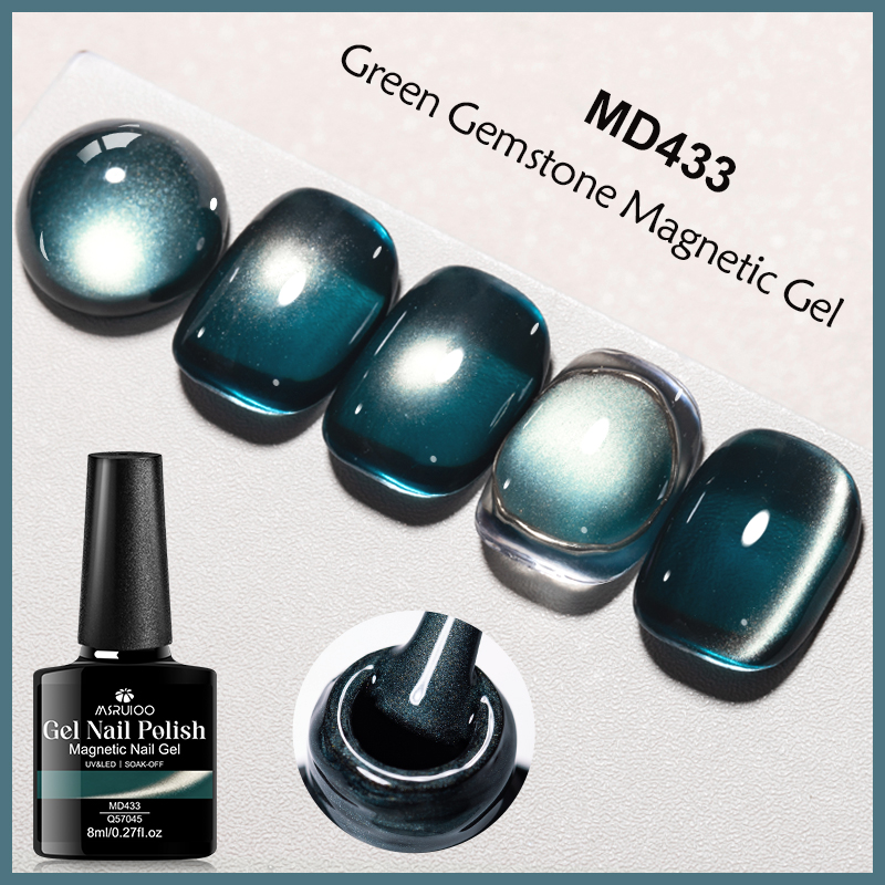 8ml Emerald Green Crystal Cat  - đánh giá và giá Nail Art Emerald Green