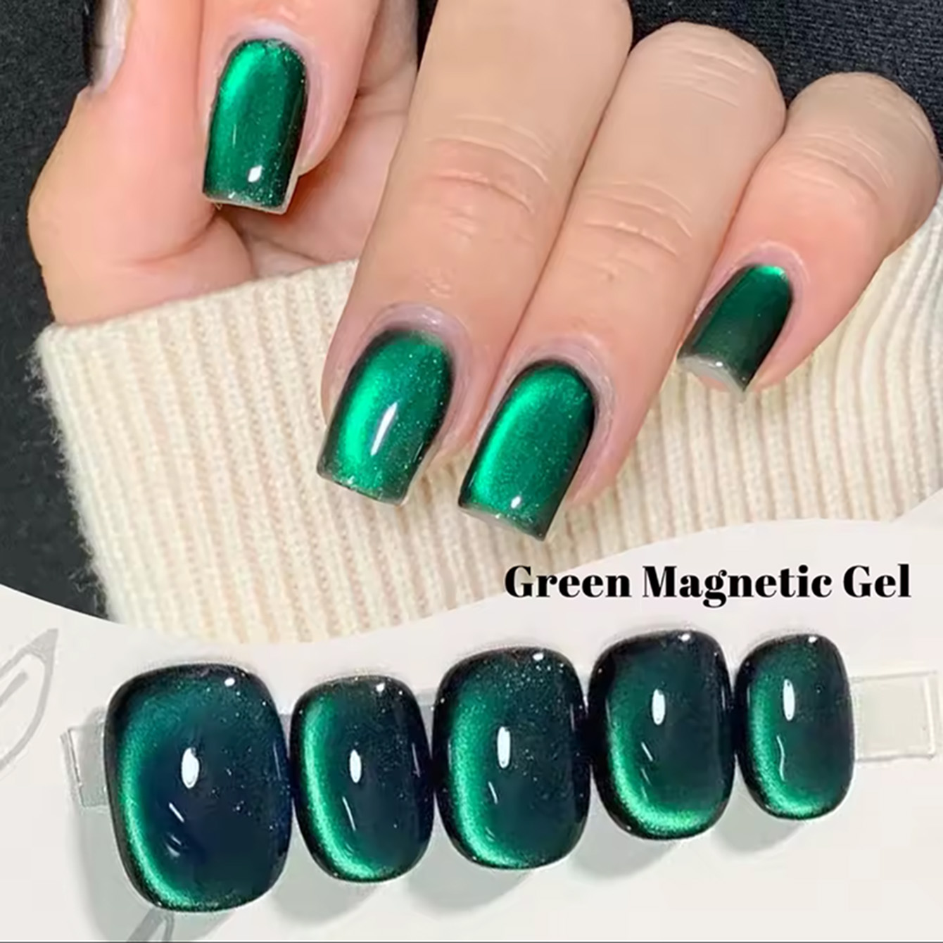 MAINEL 10ML 1Pcs High Saturati - đánh giá và giá Nail Art Emerald Green