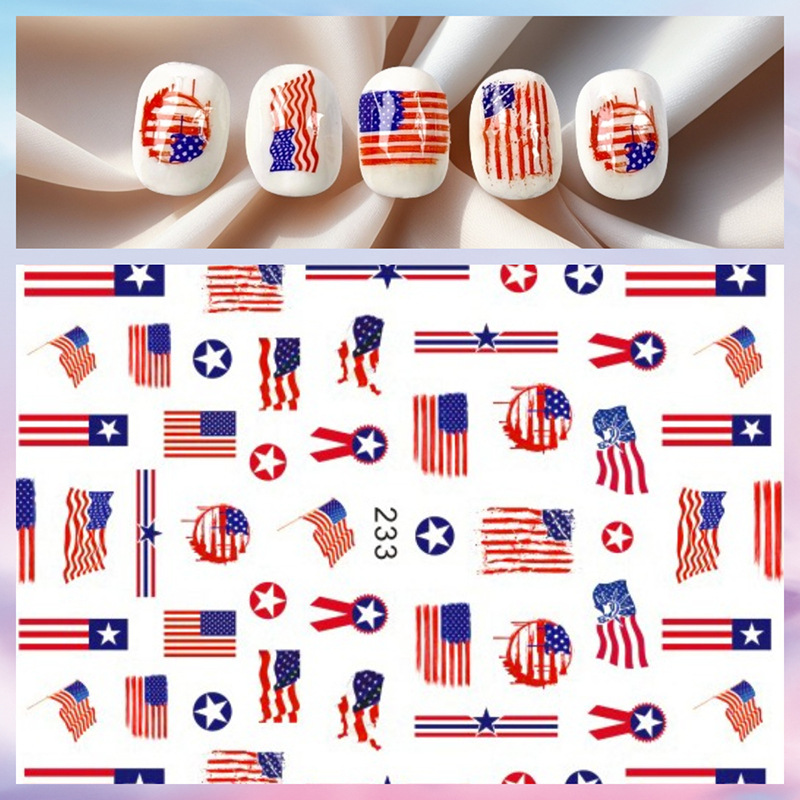 1Pcs 3D Independence Day USA F - đánh giá và giá Nail Art France