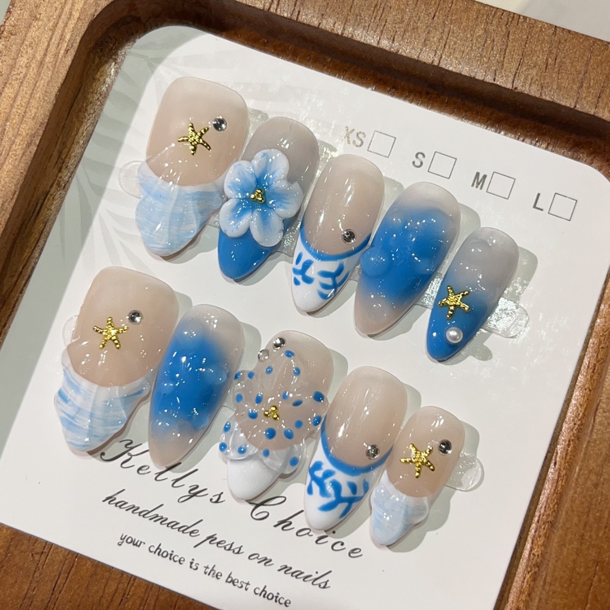 10Pcs Summer Island Style Fake - đánh giá và giá Nail Art Flower