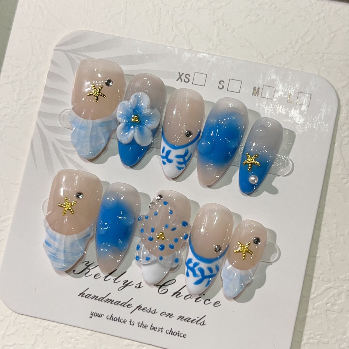 10Pcs Summer Island Style Fake - đánh giá và giá Nail Art Flower