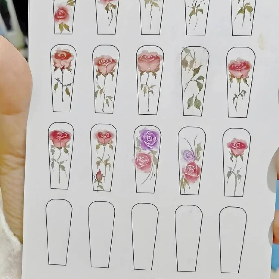 Nail Flower Practise Paper Tra - đánh giá và giá Nail Art France