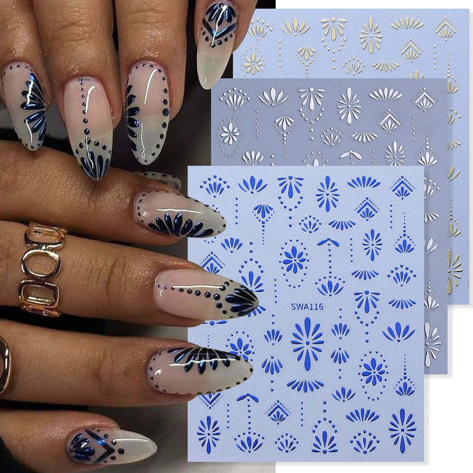 3pcs Bohemian Style Nail Stick - đánh giá và giá Nail Art France