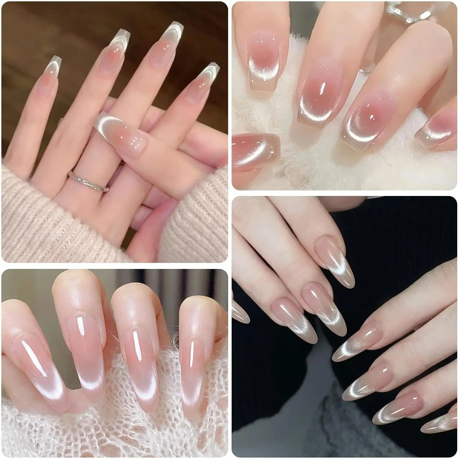1/2Pcs Double-Head French Nail - đánh giá và giá Nail Art Full Color