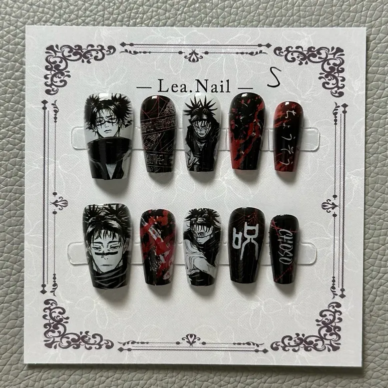 Gojo Satoru Manicure Cat's Eye - đánh giá và giá Nail Art Motif