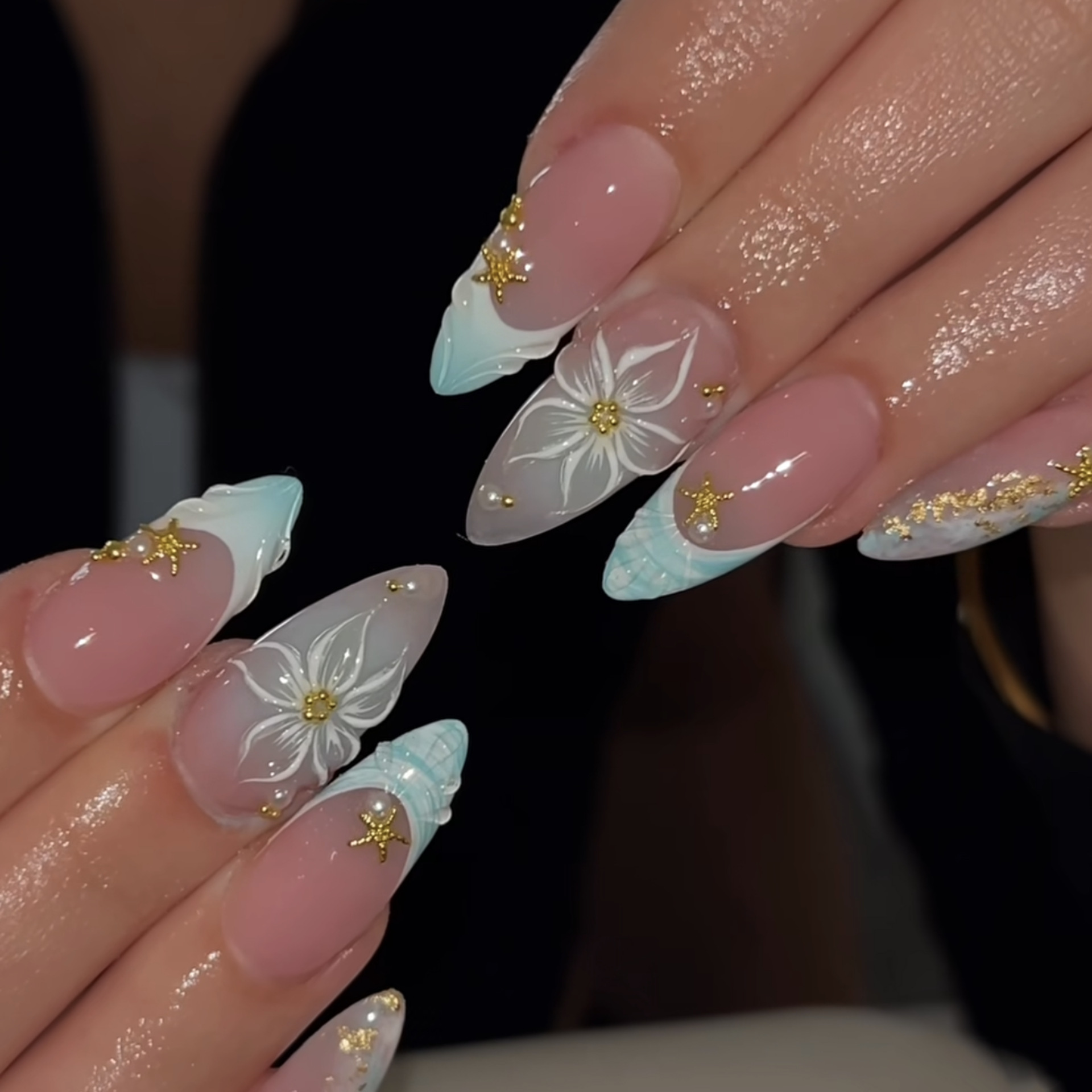 24Pcs Almond Press on Fake Nai - đánh giá và giá Nail Art Red Wine Cat Eye